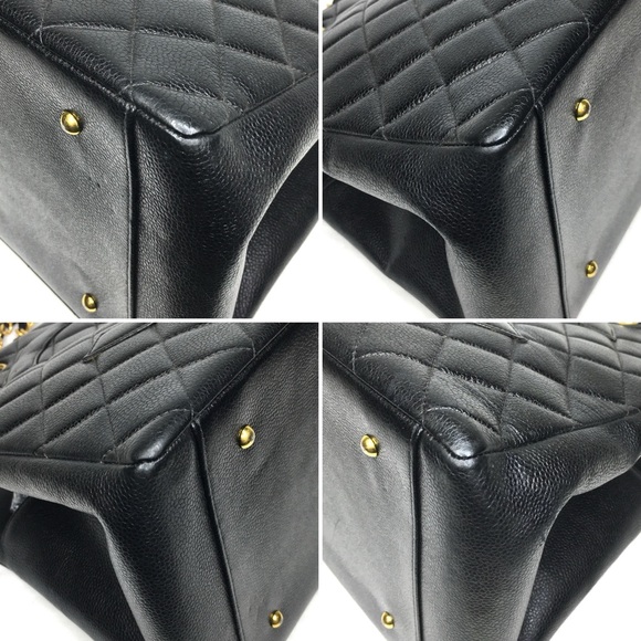 Authentic CHANEL Matelasse tote bag black caviar leather - Picture 13 of 16